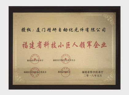 福建省科技小巨人領(lǐng)軍企業(yè)